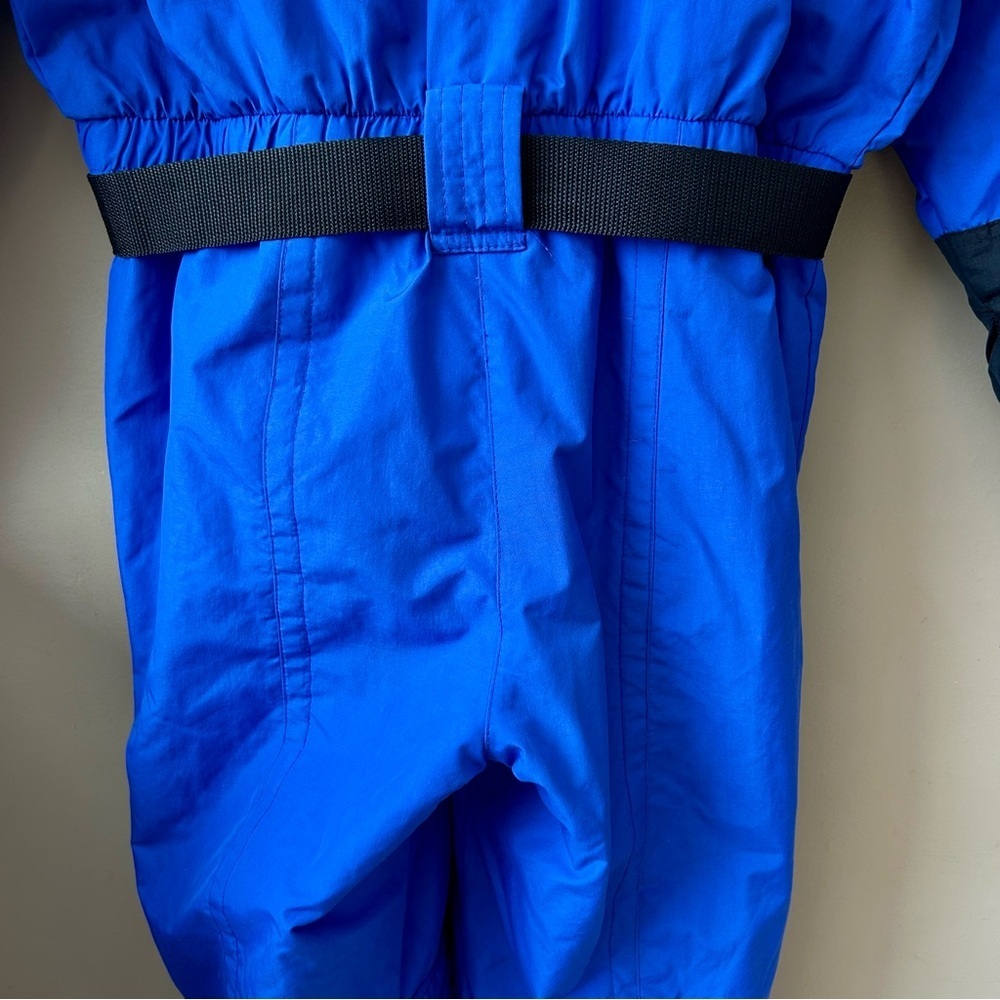 Obermeyer Vintage 90s Blue Belted Snow Ski Suit Juniors Boys Size 16 - Picture 12 of 16